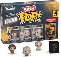 Funko Pop! Bitty Pop: Lord of the Rings - 4 pack box - Frodo Baggins, Gandalf, Gollum & Mystery Chase